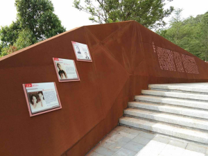 容县耐候钢挡土墙